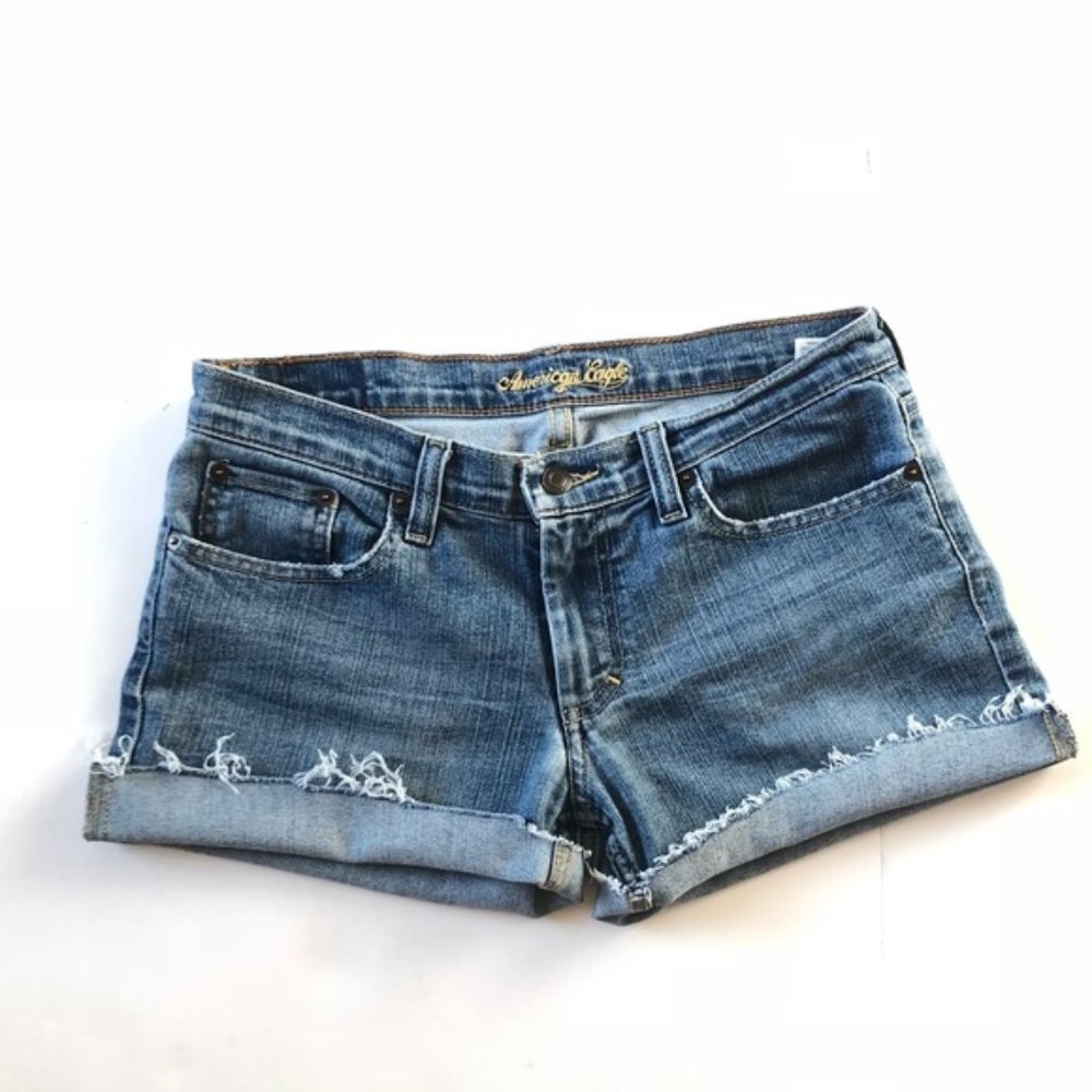 American Eagle Cut Off Jean Denim Shorts